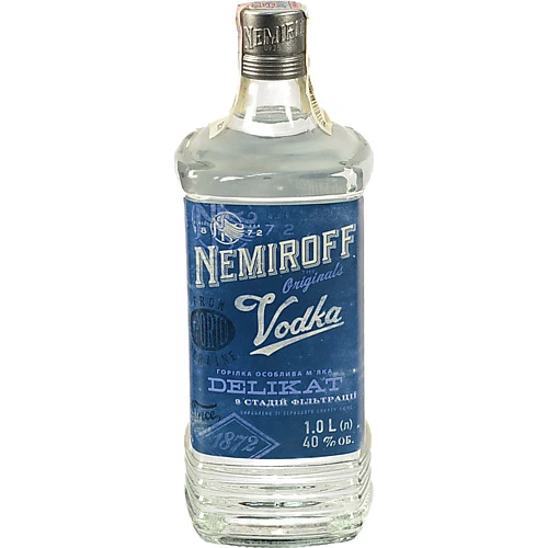Горілка Nemiroff 1л делікат м'яка штоф