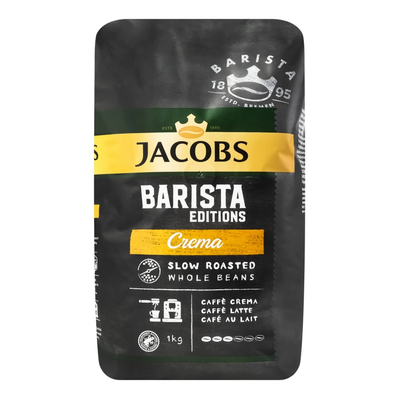 Кава натуральна смажена в зернах Crema Barista Editions Jacobs м/у 1кг
