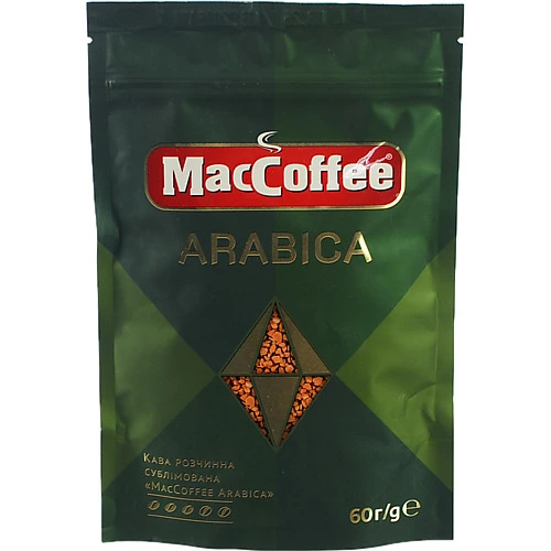 Кава MacCoffe 60г арабіка розчинна д.п.