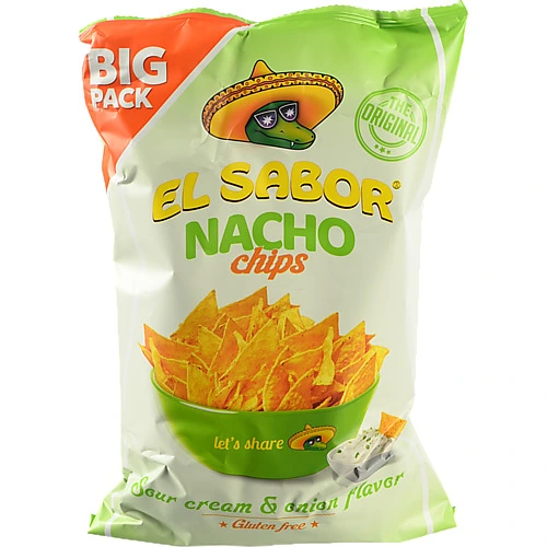 Чіпси EL Sabor 180г начос сметана цибуля