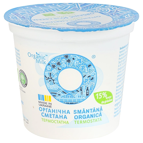 Сметана Органік Мілк 15 250г ст.