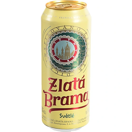 Пиво Zlata Brama 0.5л 5% з.б