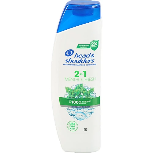 Шампунь бальзам HS330мл свіжість метолу проти лупи 2в1