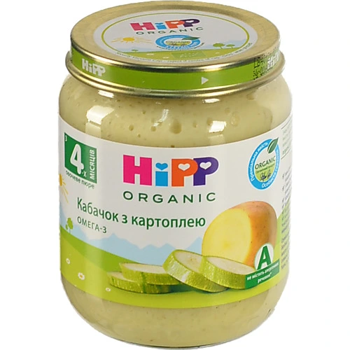 Пюре HiPP 125г кабачок картофель