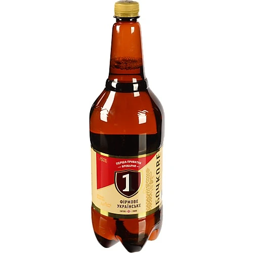 Пиво 1.45л 4.3% світле фільтроване пастеризоване Бочкове Фірмове Українське Перша приватна броварня п/пл