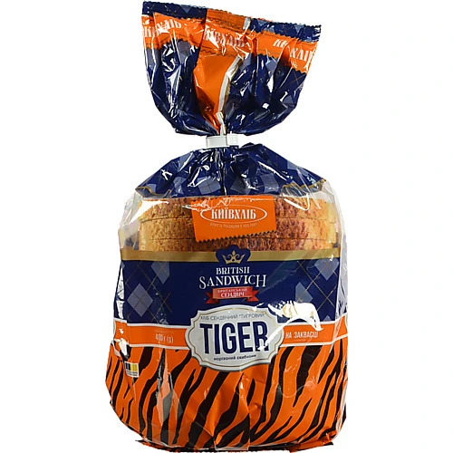 Хліб [Київхлібk Тигровий сендвічний нарізний, 400 г