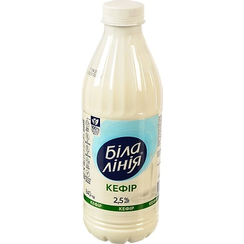 Кефір 2.5% Біла лінія п/пл 840г