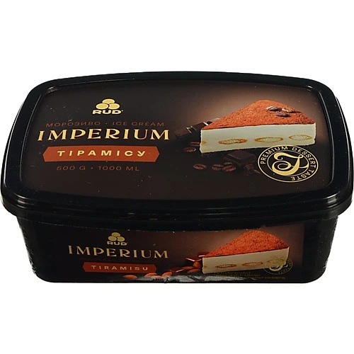 Морозиво Imperium Рудь 500г тірамісу у лотку