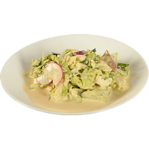 Салат з редискою огірком та капустою