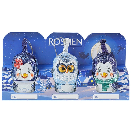 Шоколадні фігурки Рошен 60г зимові друзі набір