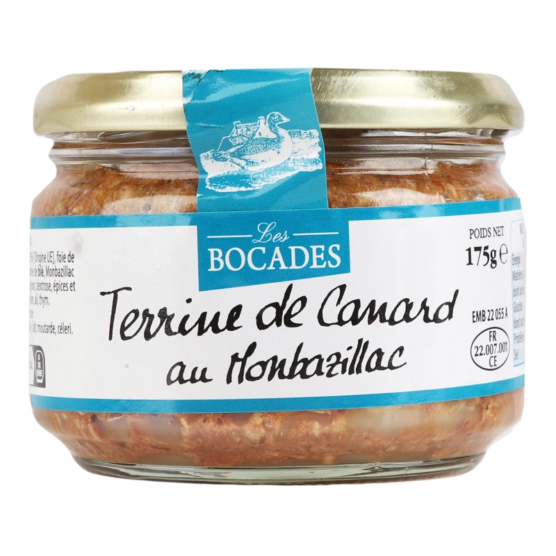 Терін з м'ясом качки з вином Terrine de Canard au Monbasillac Les Bocades с/б 175г