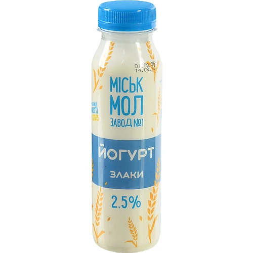 Йогурт ММЗ 250г 2.5% злаки пет