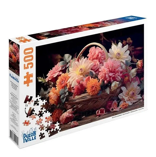 Пазл 500 елементів Квіткова корзинка