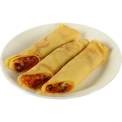 Млинці з курагою, родзинками та медом