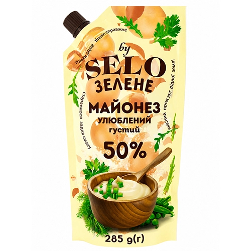 Майонез Село Зелене 285г 50% улюблений д.п.