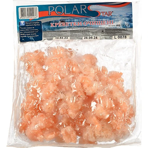 Креветки очищені Polar Star в/м в/у 400г