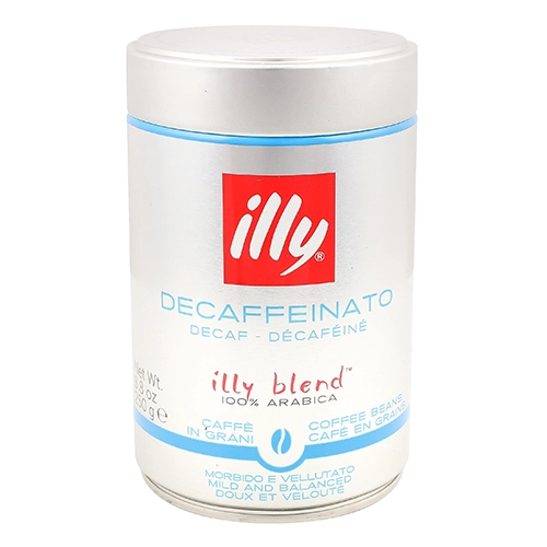 Кава натуральна смажена в зернах без кофеїну Illy з/б 250г