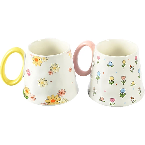 Чашка керамічна Квіти 400мл тип 2