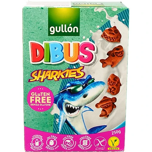 Печиво безглютенове Sharkies Hookies Gullon 250г