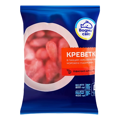 Креветки Водний світ 800г 70-90