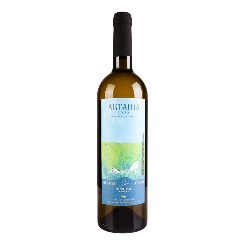 Вино 0.75л 9-14% біле сухе ординарне Артанія Beykush Winery пл
