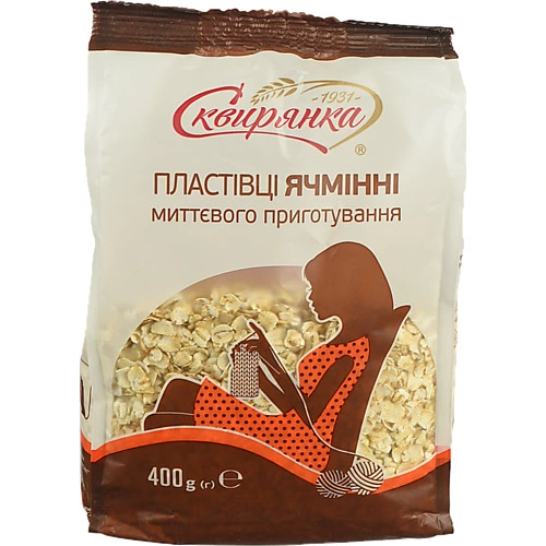 Пластівці ячмінні швидкого приготування Сквирянка 400г