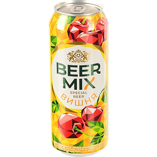 Пиво Бірмікс 0.5л вишня з.б