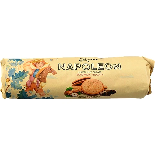 Печиво-сендвіч затяжне Huzelnut-cream Napoleon Grona м/у 240г