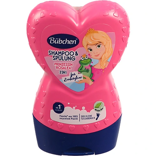 Шампунь-ополіскувач для волосся для дітей від 3років 2в1 Принцеса Розалея Bubchen 230мл