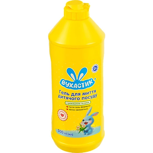 Гель для миття посуду Вухастик 500мл алое ромашка