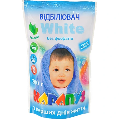 Відбілювач Карапуз 200г white суперкисень