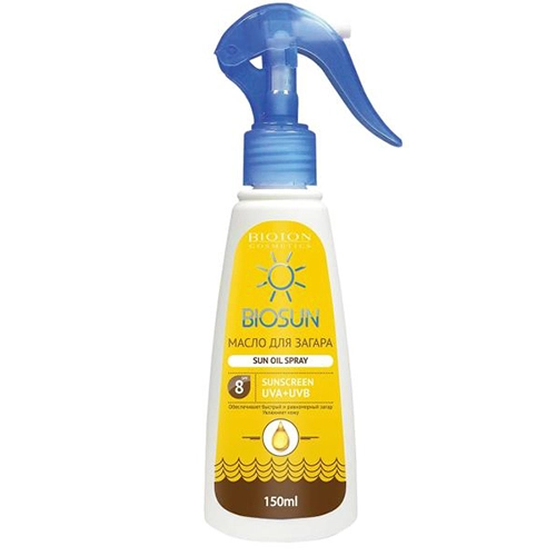 Олія для засмаги Bioton SPF 8 150 мл спрей