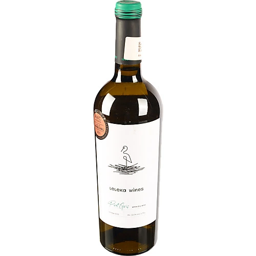 Вино Leleka Wines 0.75л піно грі біле сухе 2021р