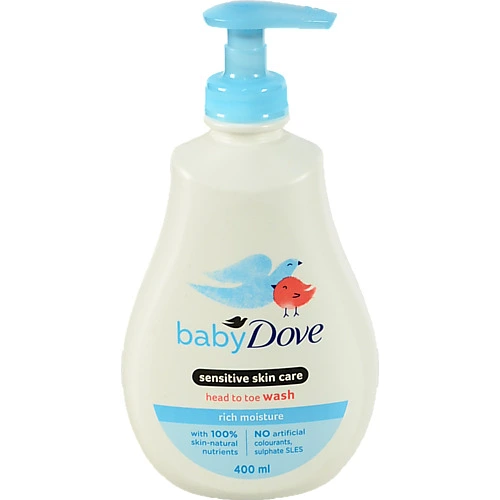 Гель для душу для дітей Rich moisture Baby Dove 400мл