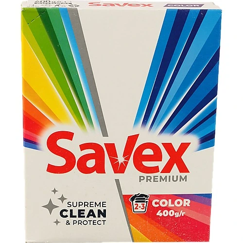 Пральний порошок Savex 400 г Parfum lock 2в1 Кольоровий для автоматичних машин