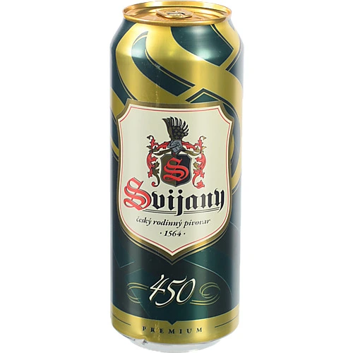 Пиво Svijany 0.5л premiovy lezak 450 4.6% з.б