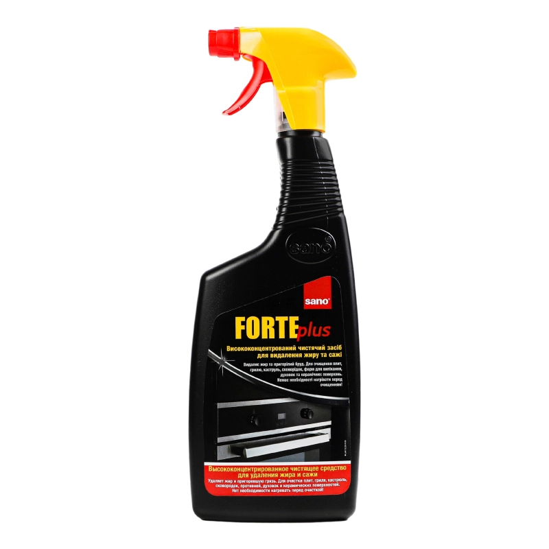 Засіб чистячий висококонцентрований для видалення жиру та сажі Forte plus Sano 750мл