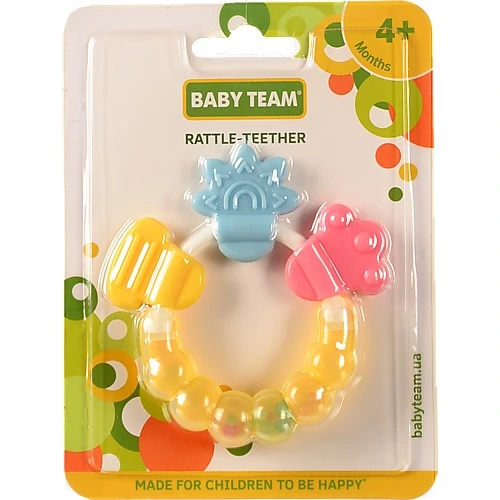 Брязкальце-прорізувач для дітей від 4міс 8410 Baby Team 1шт