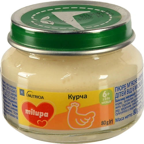 Пюре дитяче Нутріція 80г м'ясна курча milupa