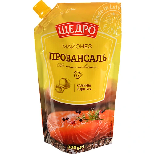 Майонез Щедро 300г 67% провансаль д.п