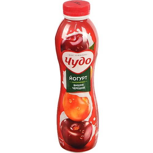 Йогурт питний Чудо 2.5% Вишня-Черешня 520г
