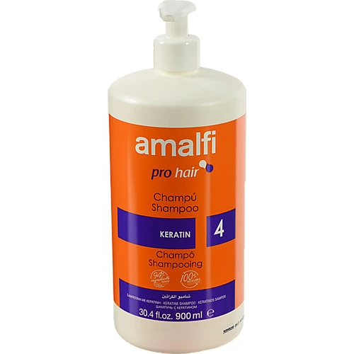 Шампунь Amalfi 900мл keratin дозатор