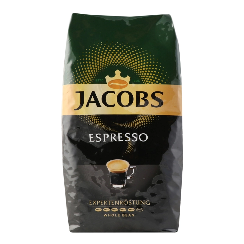 Кава натуральна смажена в зернах Strong Espresso Jacobs м/у 500г