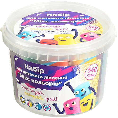Набір для дитячого ліплення Мікс кольорів 540 грам TY4446