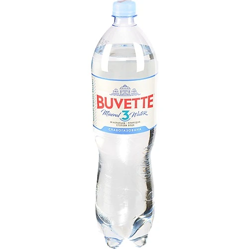 Вода мінеральна слабогазована 3 Buvette 1.5л