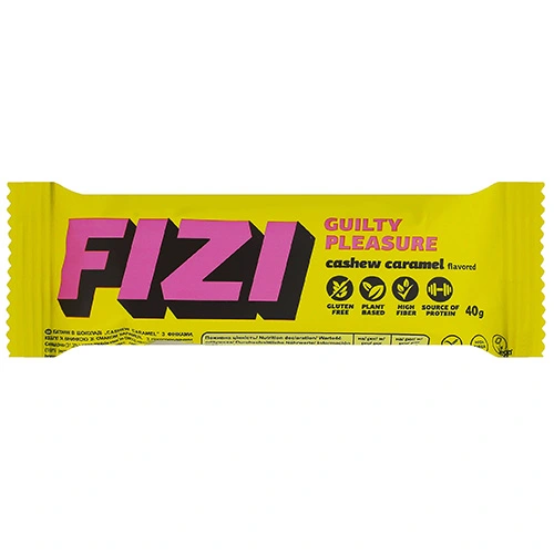 Батончик Fizi 42г caramel cashew шоколадна глазур