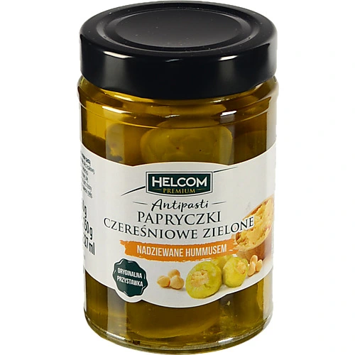Перець Helcom 327мл premium зелений чері хумус