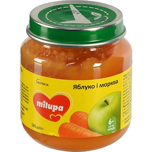 Пюре Milupa 125г яблуко морква
