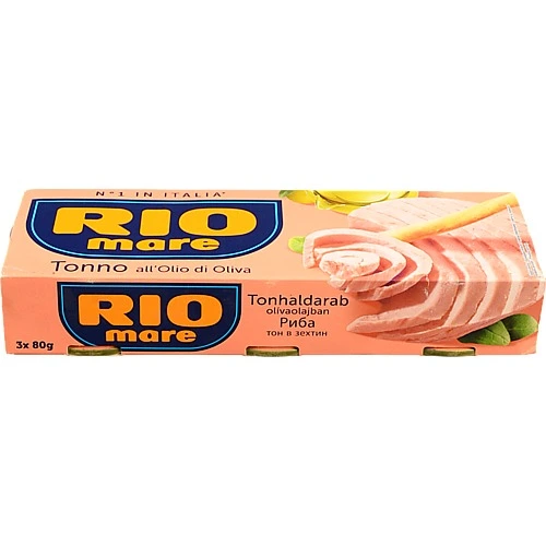 Тунець в оливковій олії Rio mare з/б 3х80г