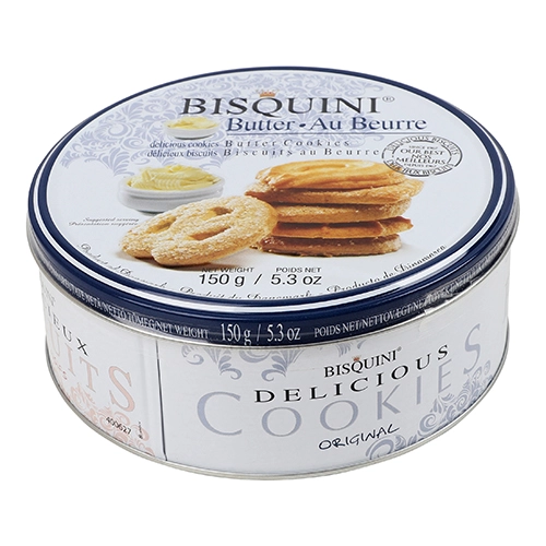 Печиво Bisquini 150г 26% пісочне вершкове м.б